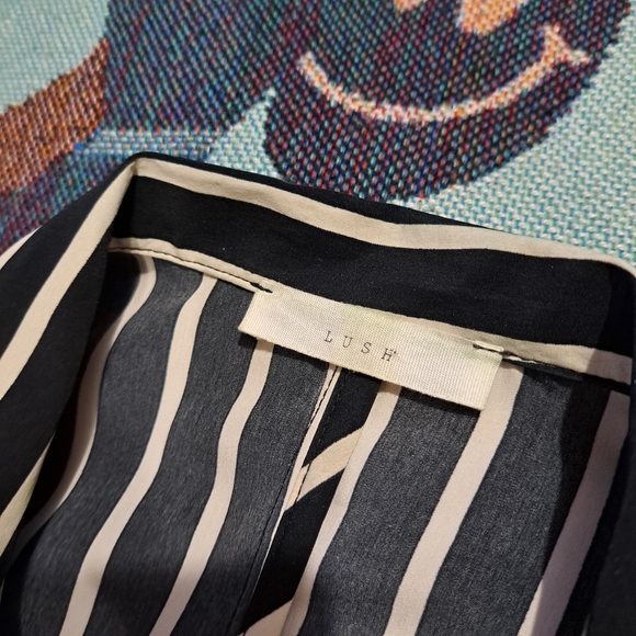 🌈LUSH STRIPED BLAZER-S - Picture 3 of 5